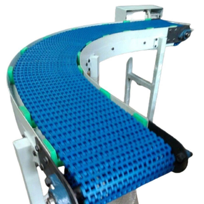 Curved Plastic Link Conveyor in Pune